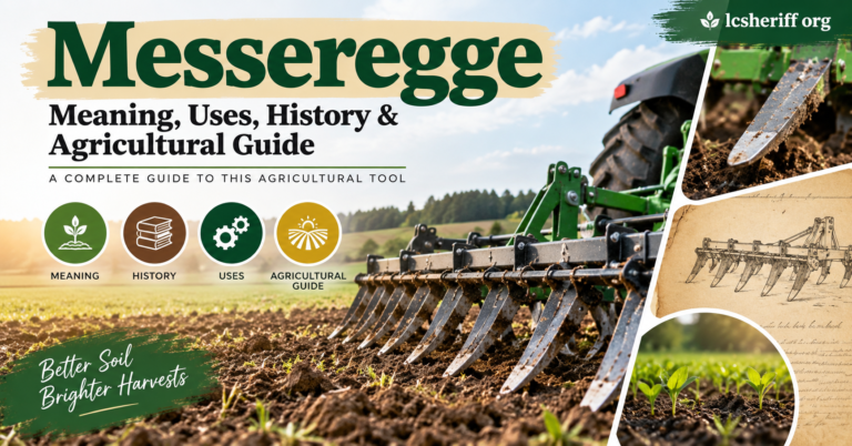 Messeregge: Meaning, History, Uses, and Importance in Modern Agriculture