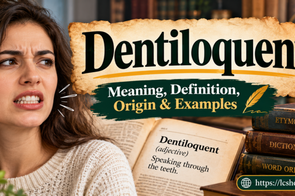 Dentiloquent: Meaning, Origin, Pronunciation, and Examples Dentiloquent