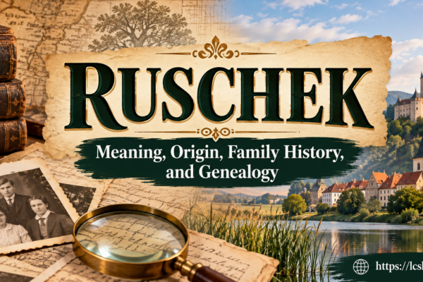Ruschek: Meaning, Origin, Family History, and Genealogy Ruschek